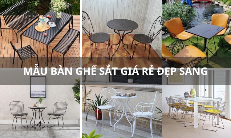 bàn ghế sắt giá rẻ