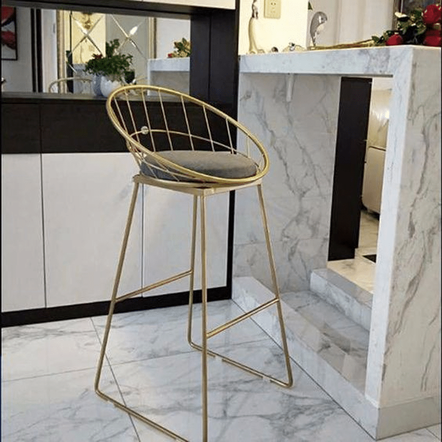 ghế cao quầy bar chất liệu sắt