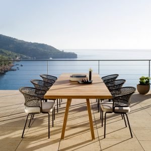 ghế đan dây dù, đan nhựa giả mây