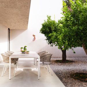 ghế đan dây dù, đan nhựa giả mây