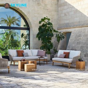 bộ sofa cao cấp sân vườn