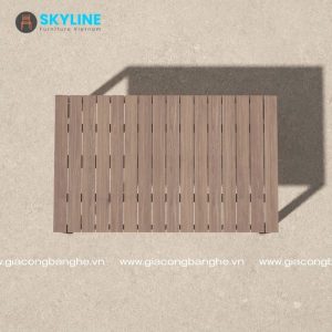 mặt bàn gỗ ngoài trời